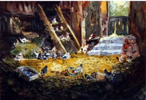 Voir le détail de cette oeuvre: Les poules