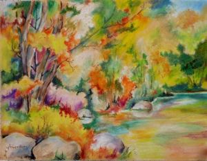 Voir le détail de cette oeuvre: Au bord de la rivière