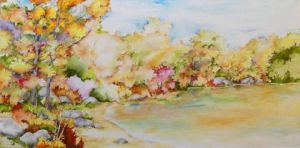 Voir le détail de cette oeuvre: couleurs sur le lac
